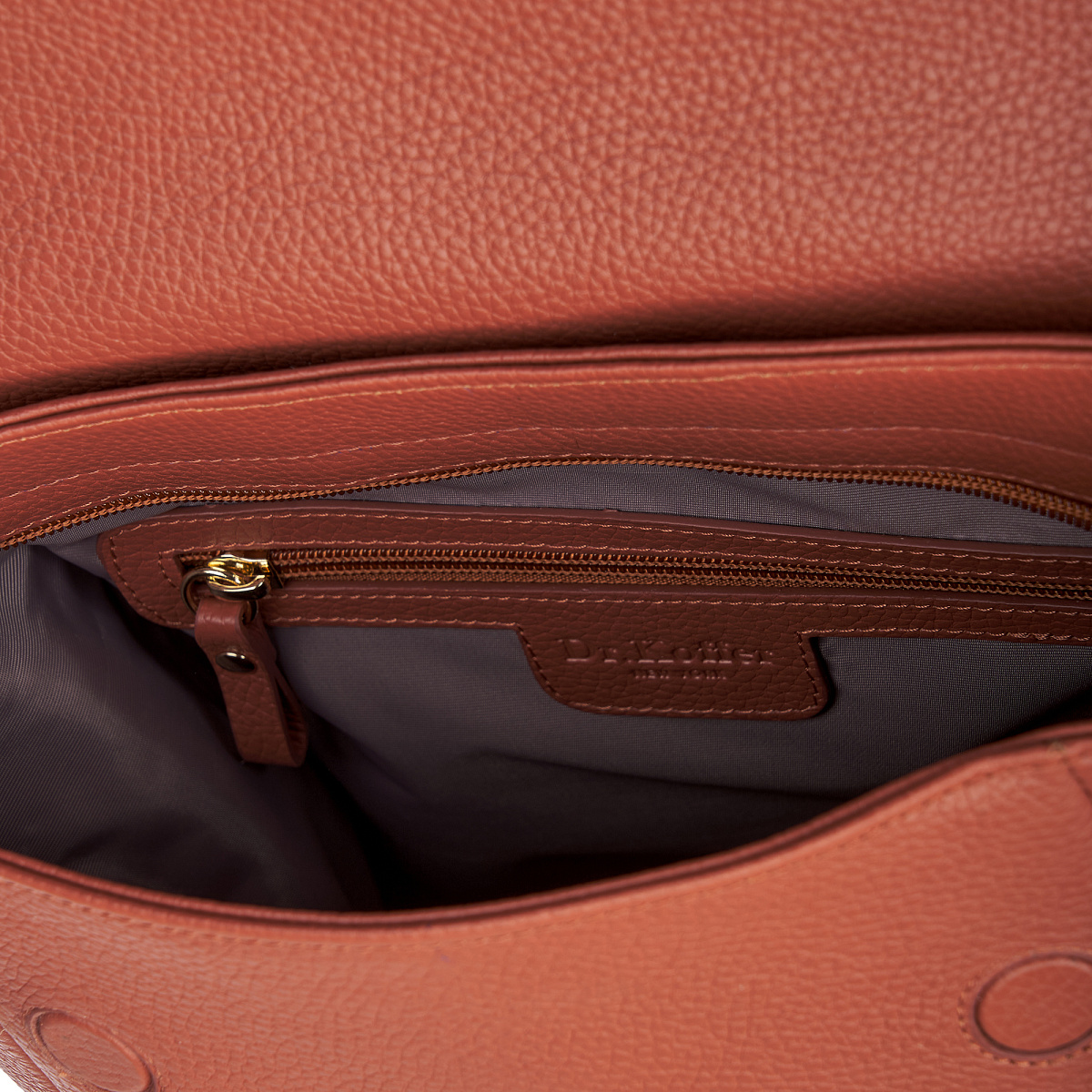 Рюкзак Dr. Koffer из натуральной кожи оранжевый