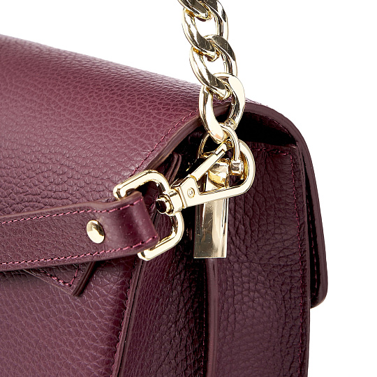 Женская сумка  Dr. Koffer из натуральной кожи бордовая