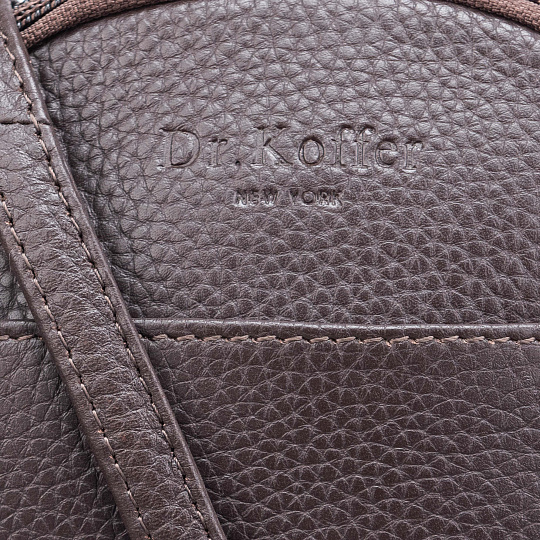 Сумка через плечо Dr.Koffer из натуральной кожи коричневая