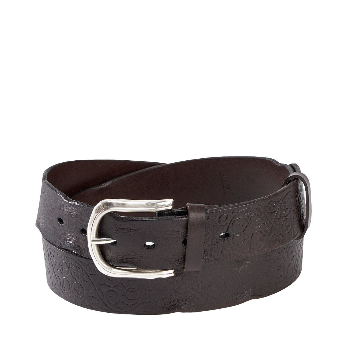 Ремень Dr. Koffer из натуральной кожи коричневый