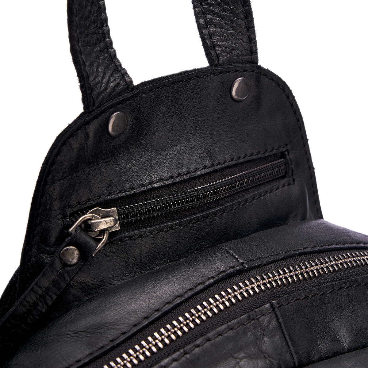 Рюкзак Dr.Koffer из натуральной кожи черный