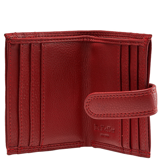 Кредитница Dr.Koffer из натуральной кожи красная