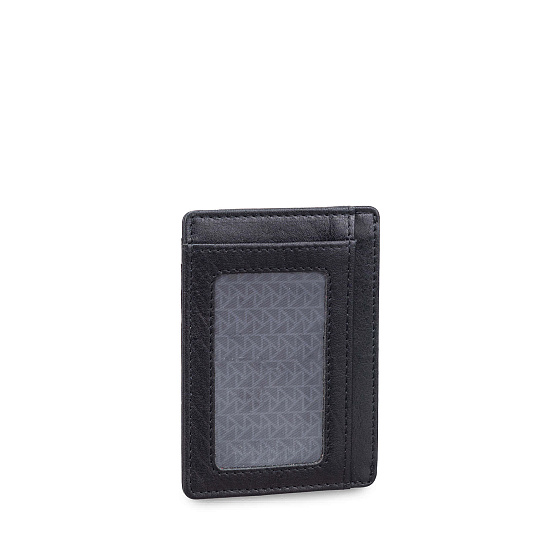 Кредитница Dr.Koffer из натуральной кожи черная