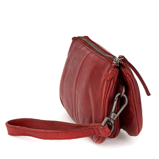 Сумка через плечо Dr.Koffer из натуральной кожи красная