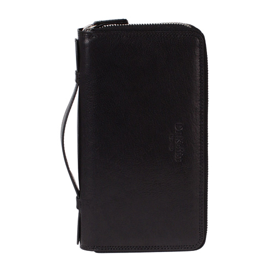 Портмоне Dr.Koffer из натуральной кожи черное