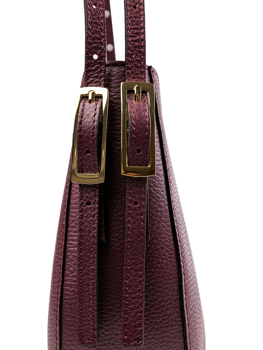 Женская сумка Dr.Koffer из натуральной кожи бордовая