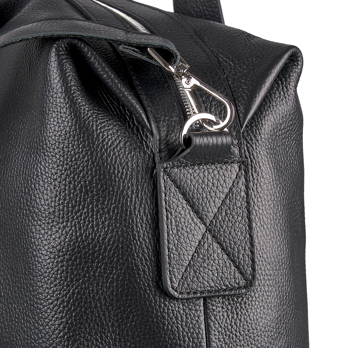 Сумка дорожная Dr.Koffer  из натуральной кожи черная