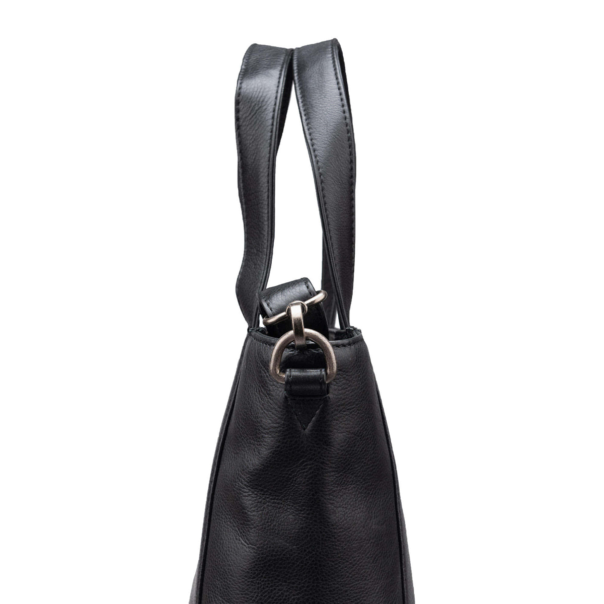 Женская сумка Dr.Koffer из натуральной кожи чёрная