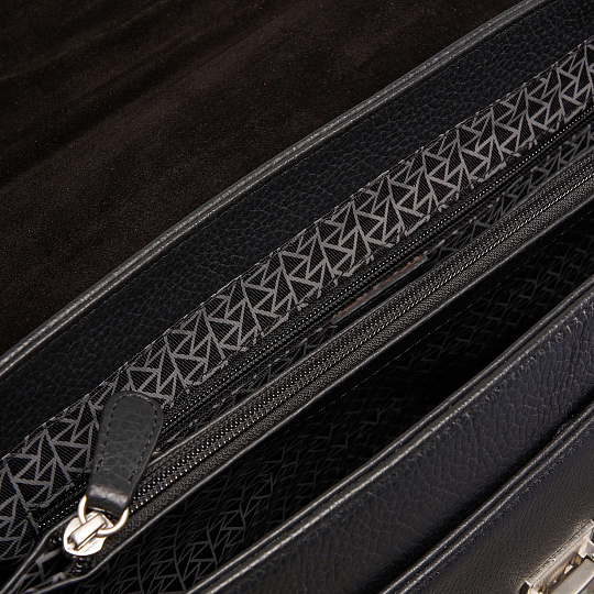 Портфель Dr.Koffer из натуральной кожи черный