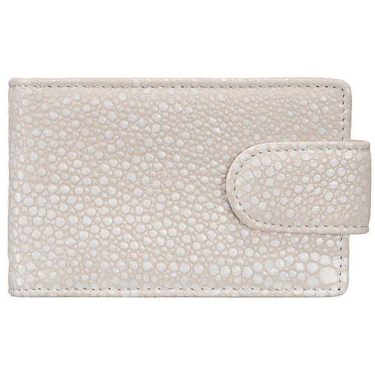Визитница Dr.Koffer из натуральной кожи белая