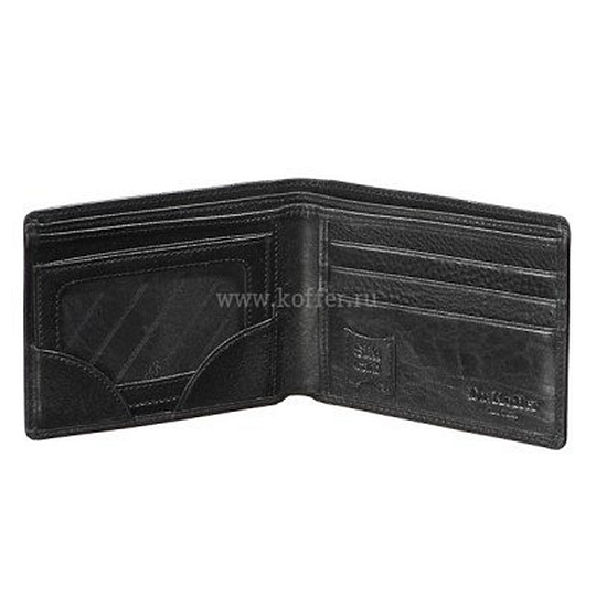 Портмоне Dr.Koffer из натуральной кожи черное