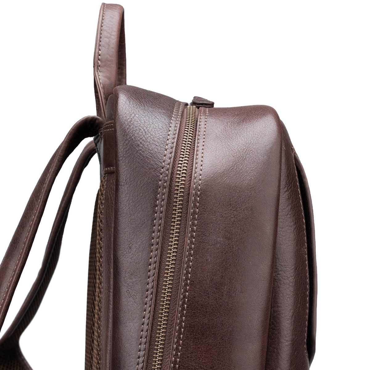 Рюкзак Dr.Koffer из натуральной кожи темно-коричневый