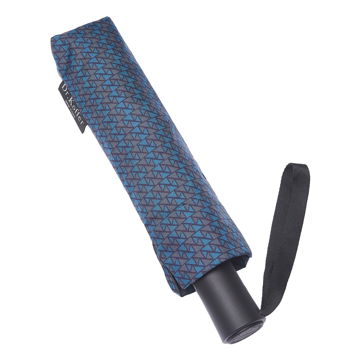 Синий мужской зонт автомат  Dr.Koffer