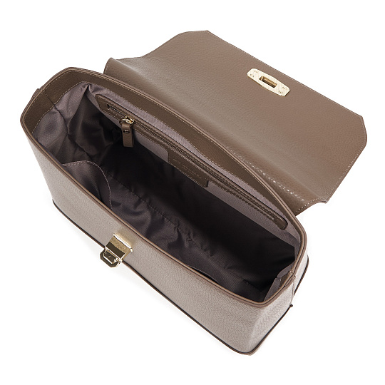 Женская сумка  Dr. Koffer из натуральной кожи бежевая