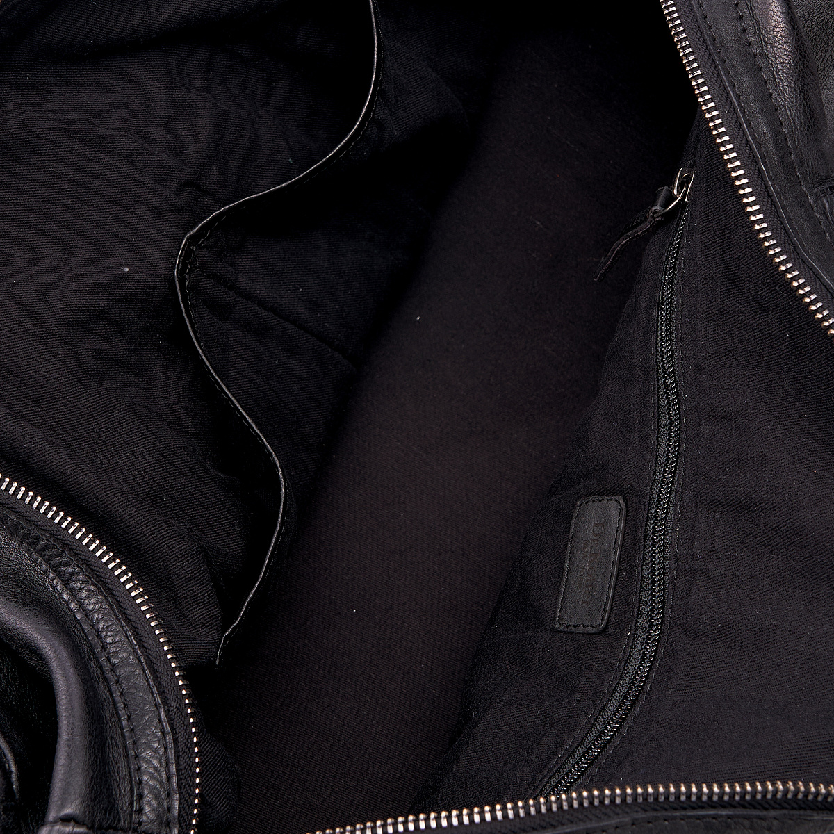 Сумка дорожная Dr.Koffer из натуральной кожи черная