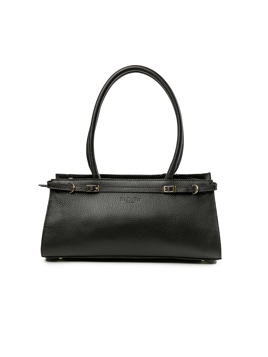 Женская сумка Dr.Koffer из натуральной кожи темно-коричневая