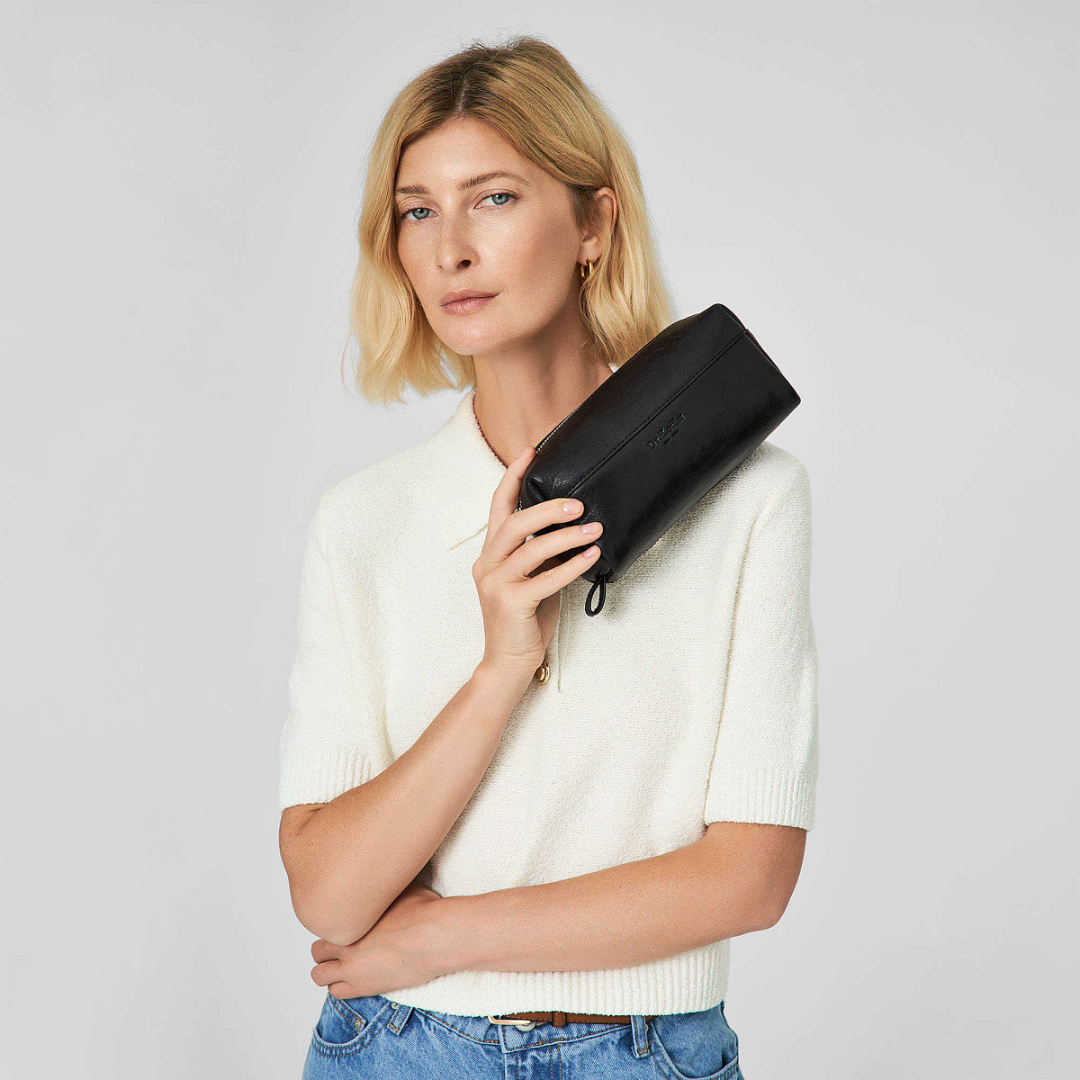 Несессер Dr. Koffer из натуральной кожи черный