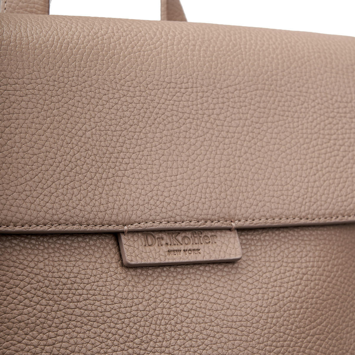 Рюкзак Dr. Koffer из натуральной кожи бежевый