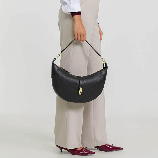 Женская сумка Dr. Koffer из натуральной кожи черная