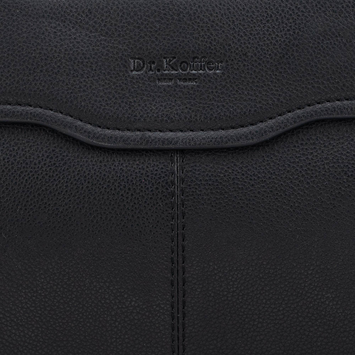 Деловая сумка Dr.Koffer из натуральной кожи черная