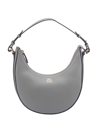 Женская сумка Dr. Koffer из натуральной кожи серая