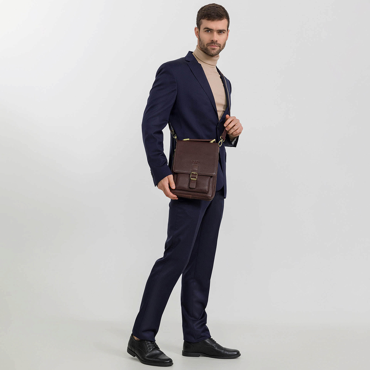 Сумка планшет Dr.Koffer из натуральной кожи коричневый