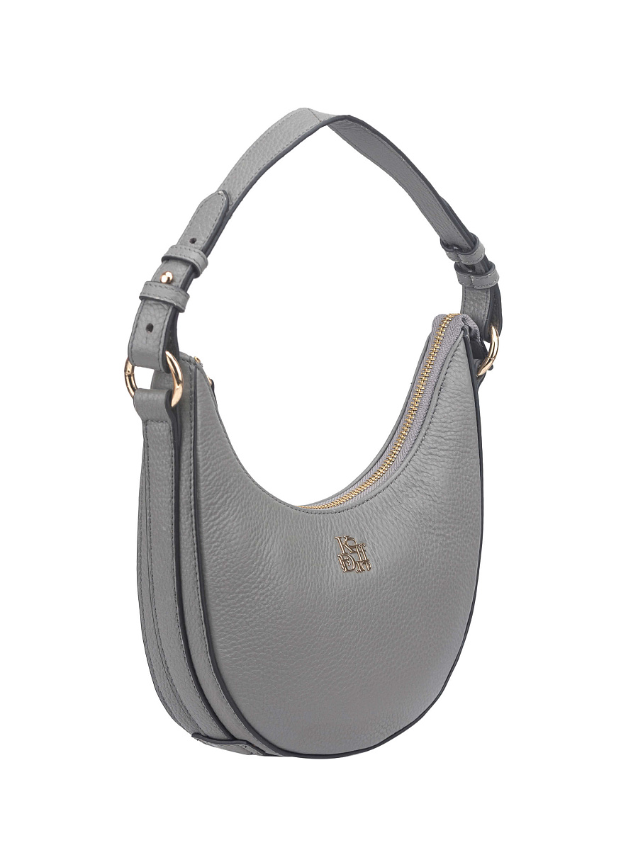 Женская сумка Dr. Koffer из натуральной кожи серая