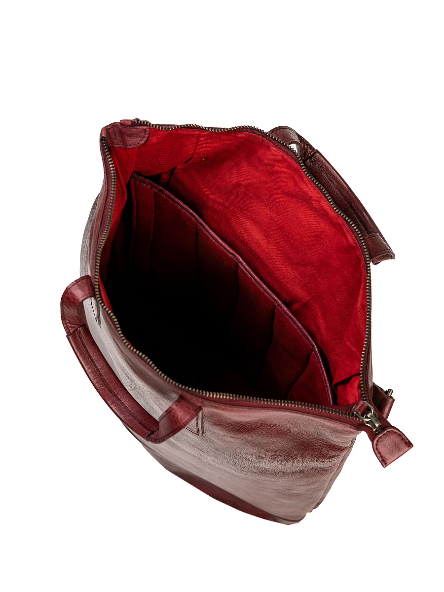 Рюкзак Dr.Koffer из натуральной кожи бордовый