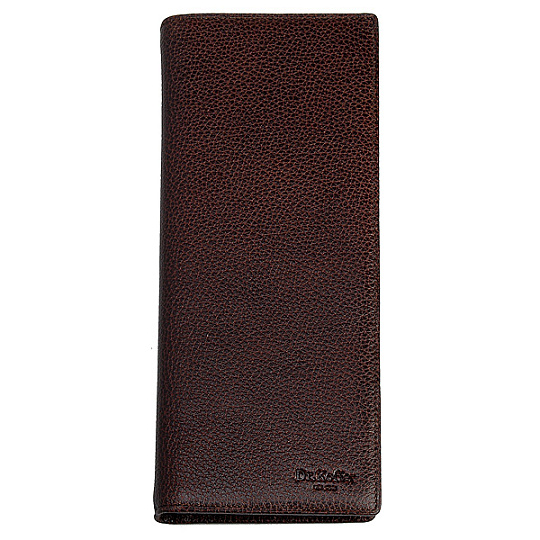 Визитница Dr.Koffer из натуральной кожи темно-коричневая