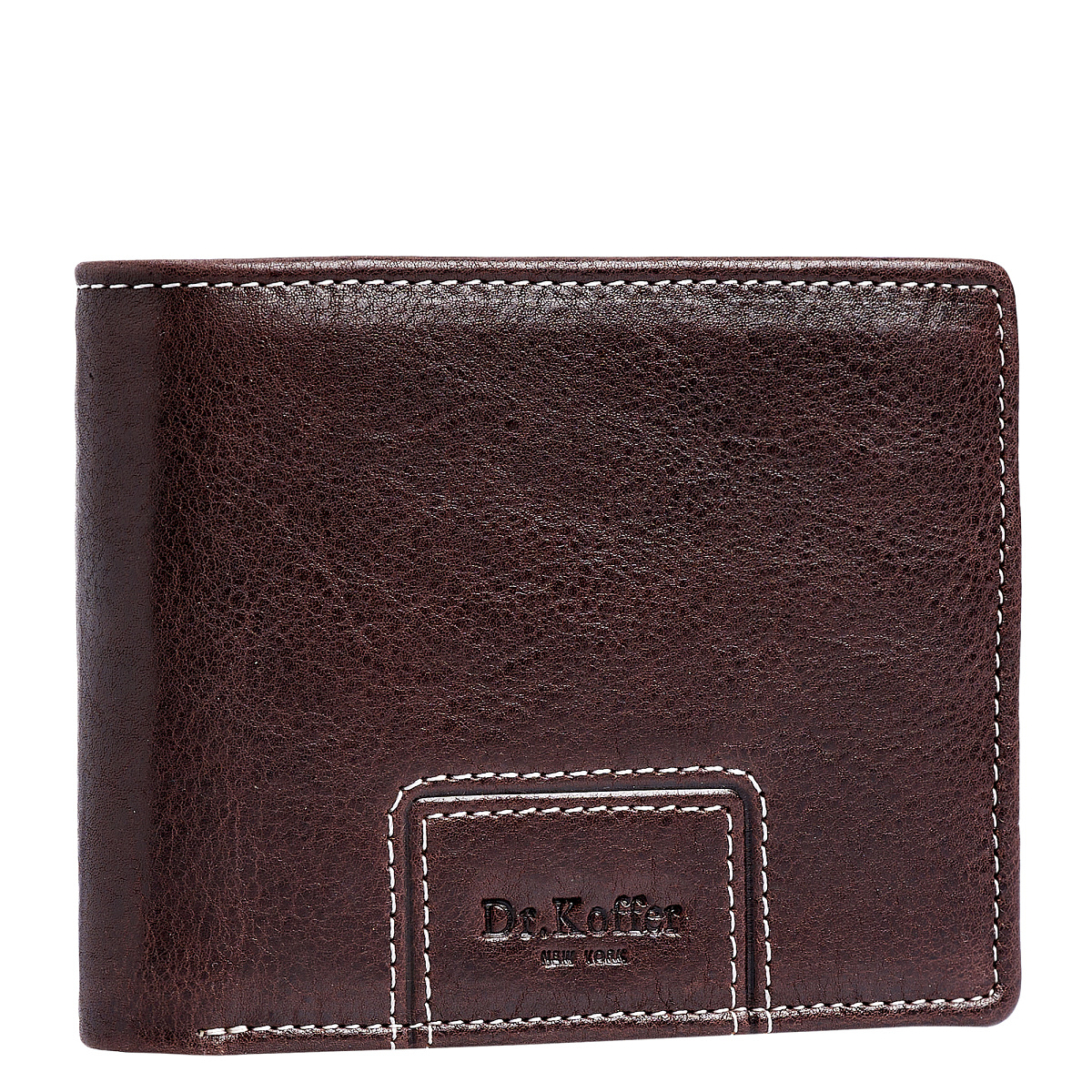 Портмоне Dr.Koffer из натуральной кожи коричневое