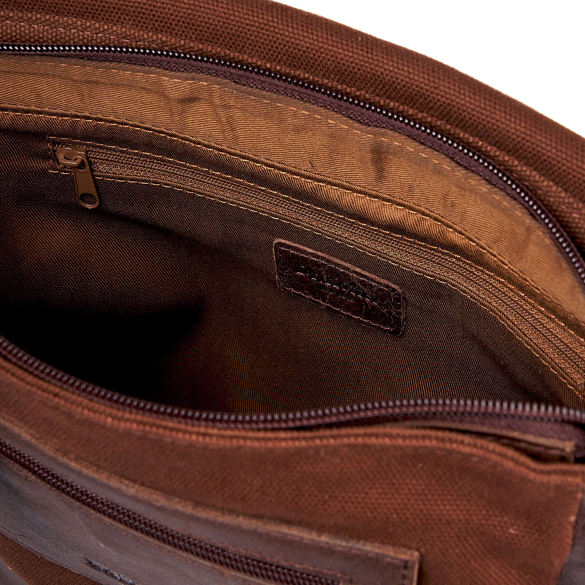 Сумка через плечо Dr.Koffer из натуральной кожи коричневая