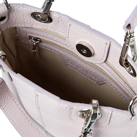 Женская сумка Dr. Koffer из натуральной кожи светло-розовая