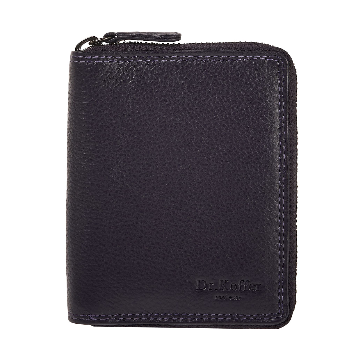 Портмоне Dr.Koffer из натуральной кожи фиолетовое