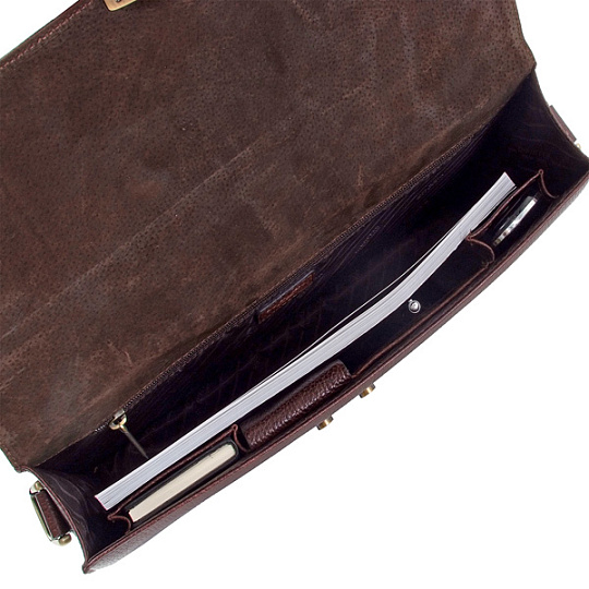 Классический портфель с бизнес-блоком и оригинальным замком Dr.Koffer P402245-02-09