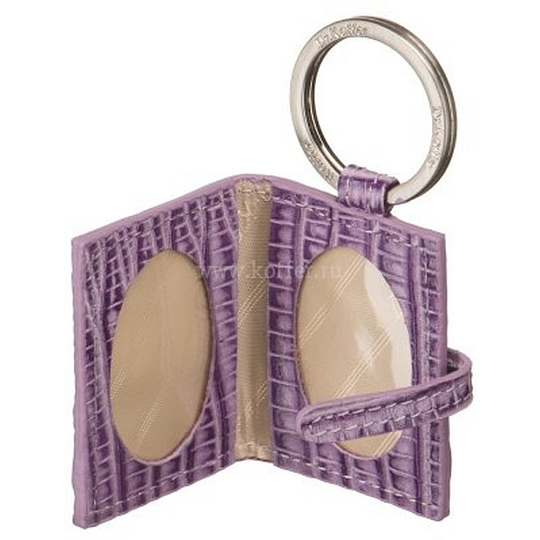Брелок Dr. Koffer из натуральной кожи фиолетовый