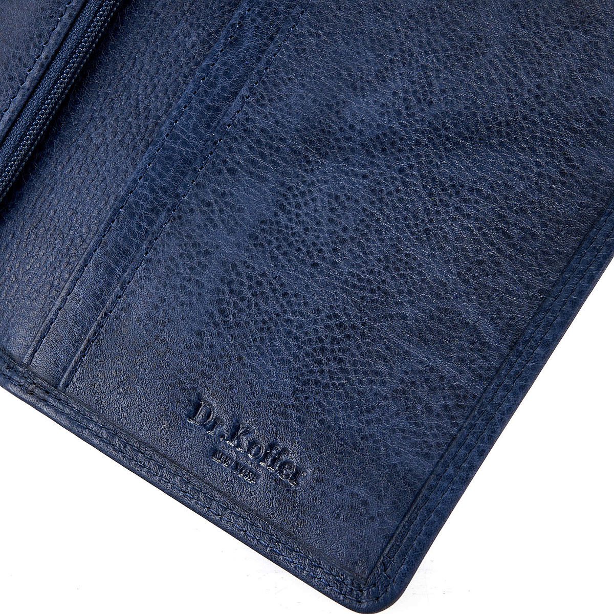 Портмоне Dr.Koffer из натуральной кожи синее