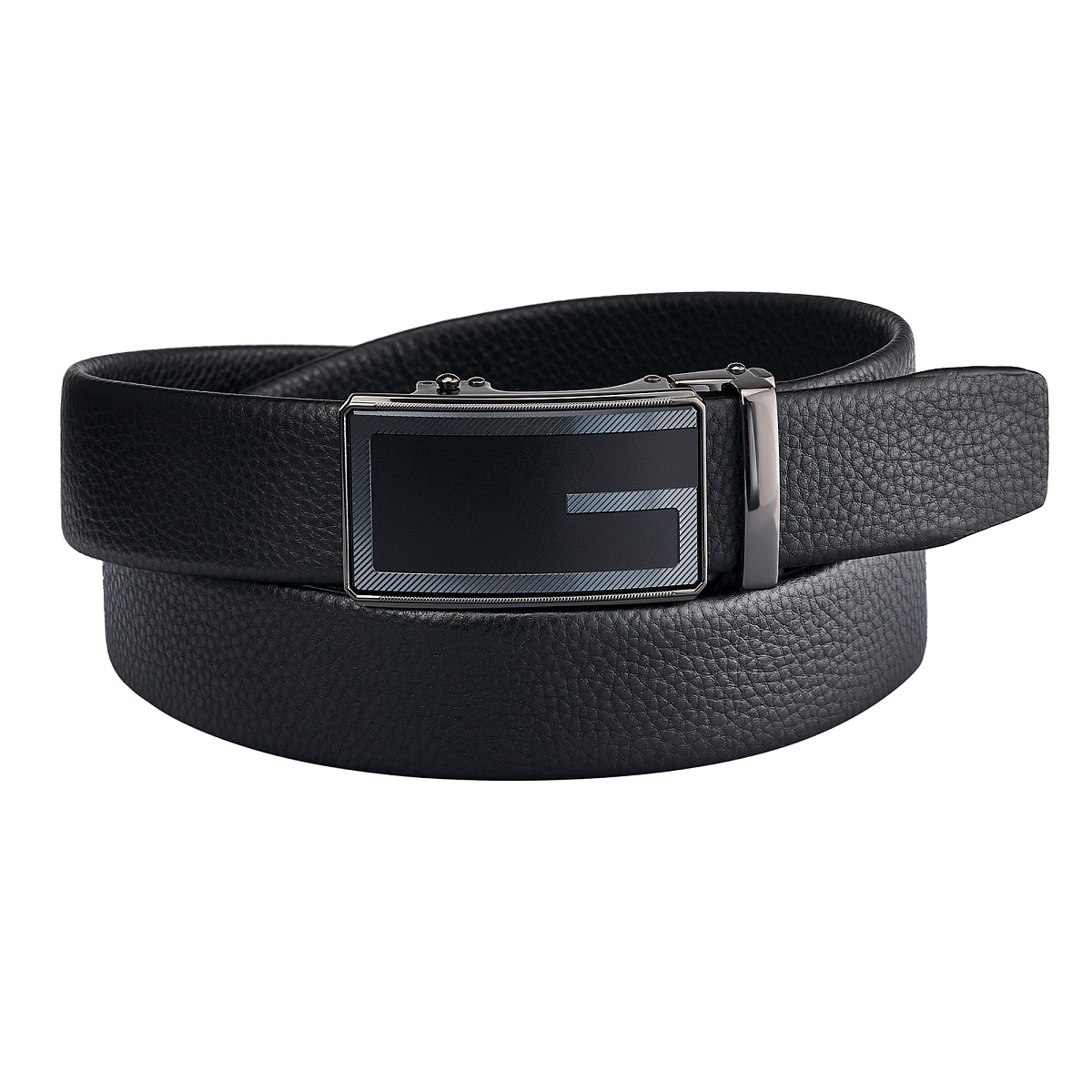 Ремень Dr. Koffer из натуральной кожи черный