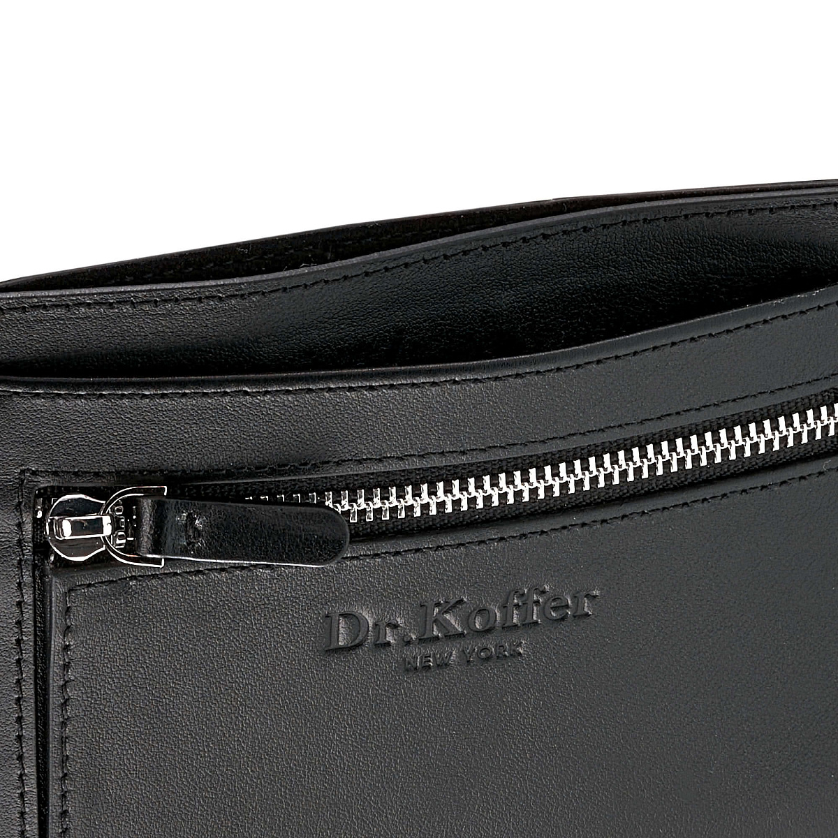 Кошелек Dr.Koffer из натуральной кожи черный
