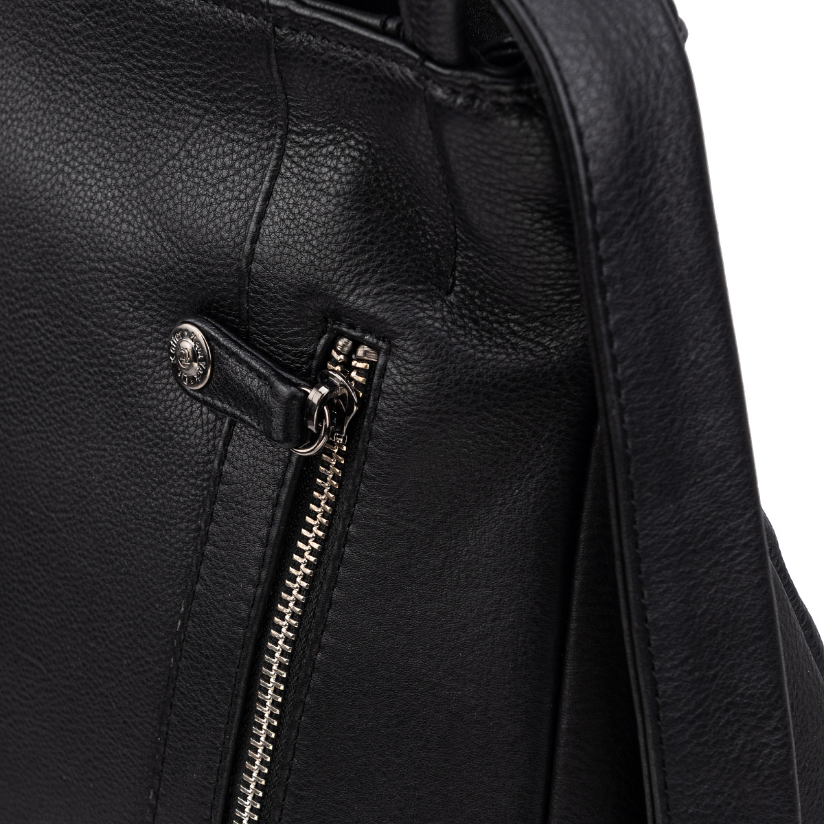 Женская сумка Dr.Koffer из натуральной кожи чёрная