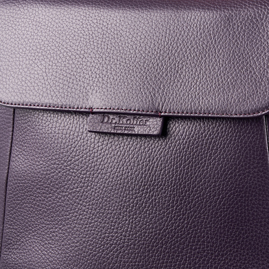Женская сумка Dr. Koffer из натуральной кожи фиолетовая