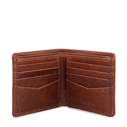 Портмоне Dr.Koffer из натуральной кожи светло-коричневое