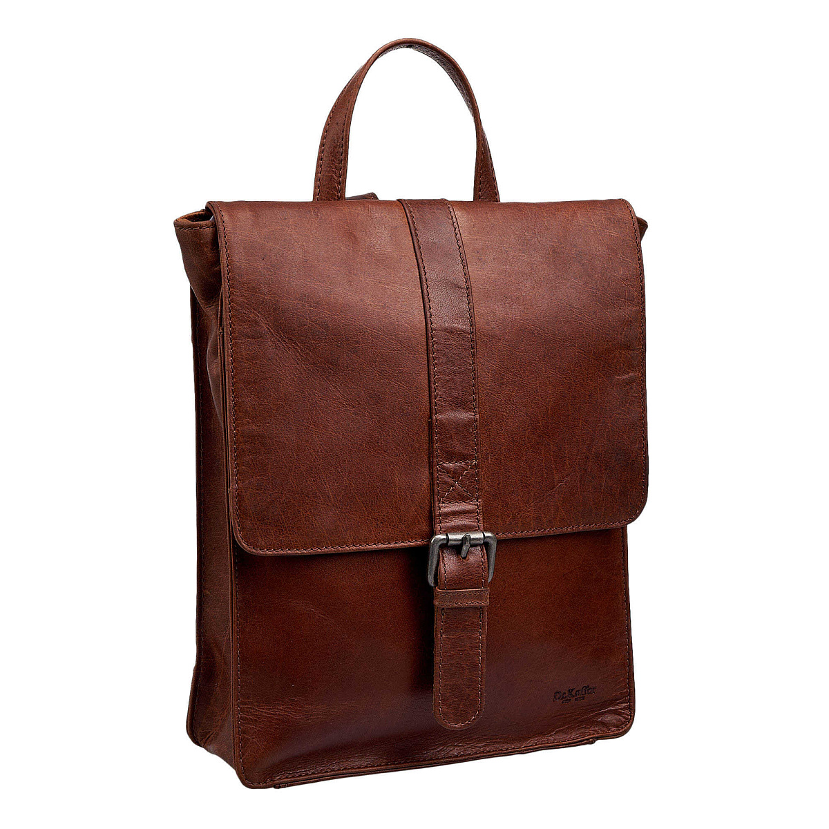 Рюкзак Dr.Koffer из натуральной кожи светло-коричневый