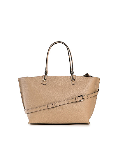 Женская сумка Dr. Koffer из натуральной кожи бежевая