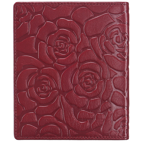 Визитница Dr.Koffer из натуральной кожи бордовая