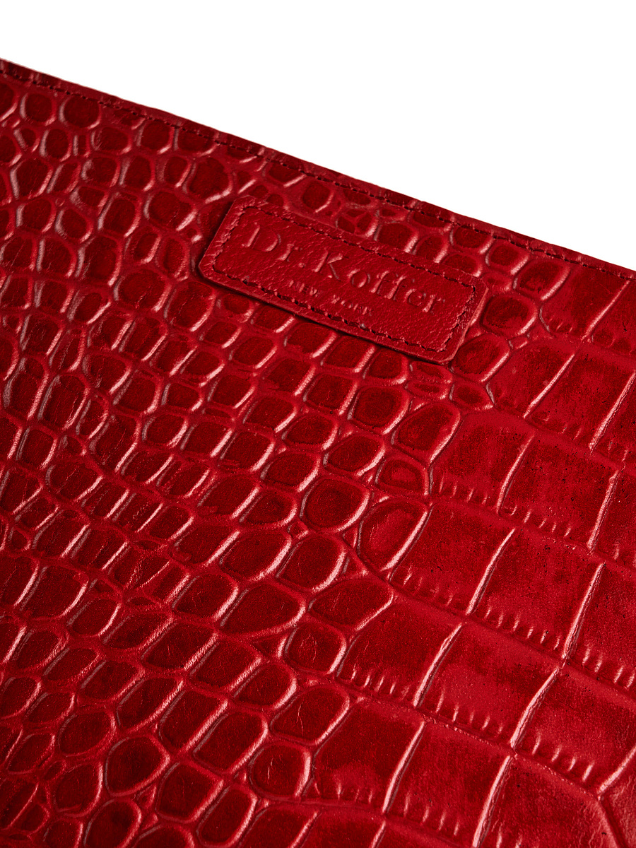 Портмоне Dr.Koffer из натуральной кожи красное