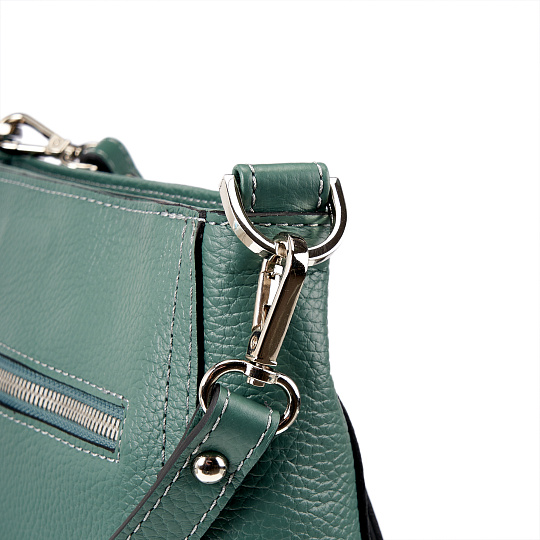 Женская сумка Dr. Koffer из натуральной кожи зеленая