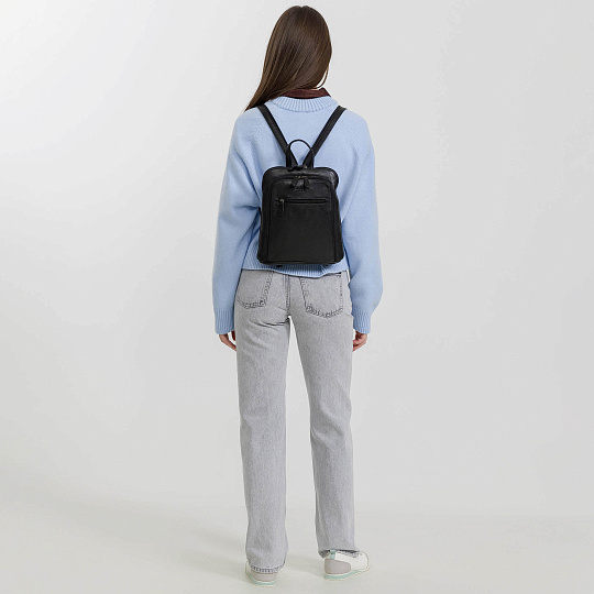 Рюкзак Dr.Koffer из натуральной кожи черный