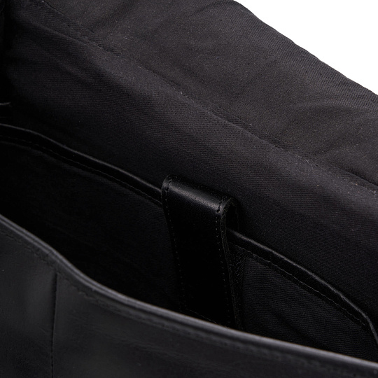 Рюкзак Dr.Koffer из натуральной кожи черный