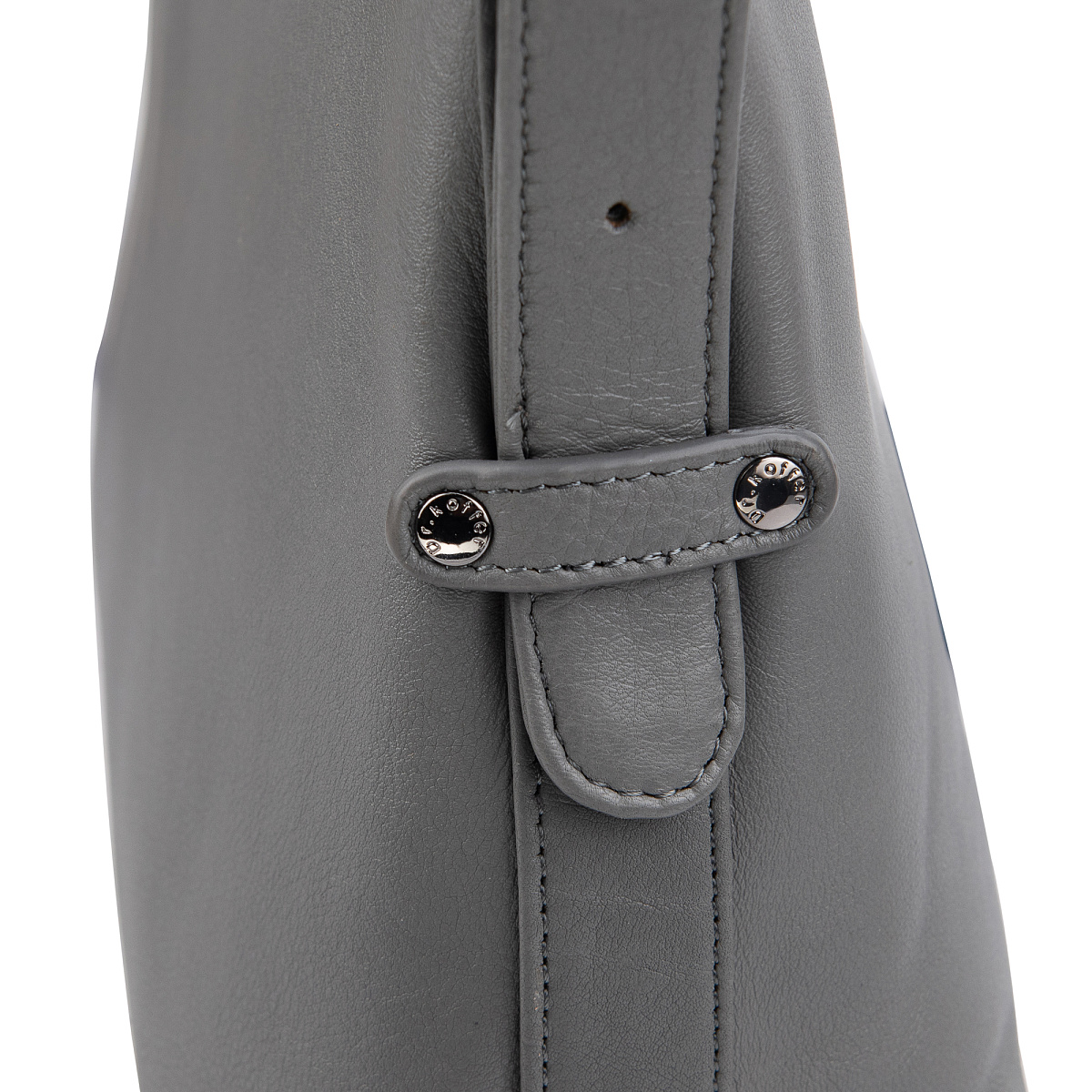 Женская сумка Dr.Koffer из натуральной кожи серая