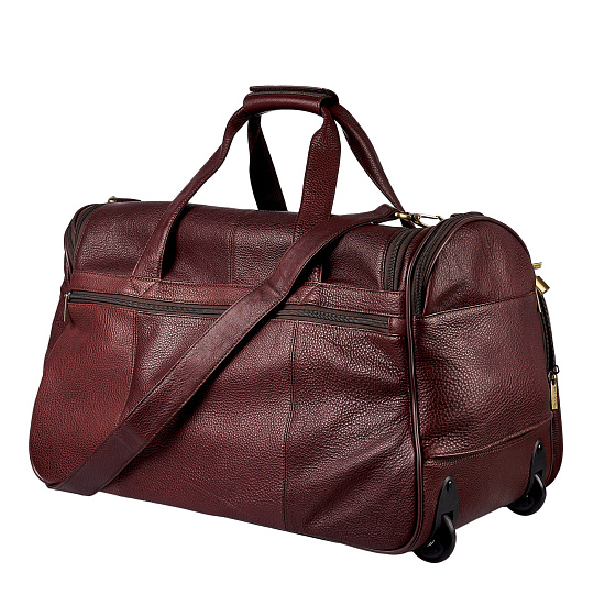 Сумка дорожная на колесах Dr.Koffer из натуральной кожи
